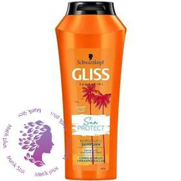 شامپو گلیس محافظت کننده مو مدل Sun Protect مناسب موهای آسیب دیده ۵۰۰ میلی لیتر