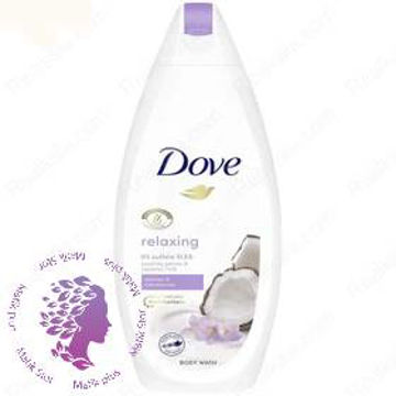 شامپو بدن آرامش بخش داو حاوی شیر نارگیل و گلبرگ یاس Dove Body Wash Relaxing Jasmine Petal & Coconut Milk 500ml