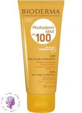 کرم ضد آفتاب بی رنگ بیودرما مکس مناسب پوست حساس SPF100 ا Bioderma sunscreen Photoderm Max invisible Cream for sensitive skin SPF100 40ml