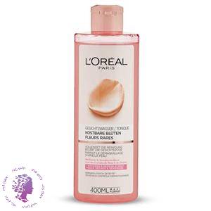 تونر پوست های خشک و حساس لورال Lorealحجم 400 میل