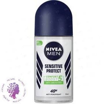 رول ضد تعریق مردانه نیوآ مدل Sensitive Protect حجم 50 میلی لیتر ا Nivea Men Sensitive Protect Original Roll-On Deodorant 50ml