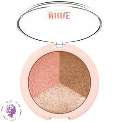 پالت صورت سه رنگ نود لوک   Nude Look Baked Trio Face Powder