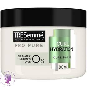 ماسک مو بدون سولفات مرطوب کننده موهای فر ترزمه Tresemme مدل Curl Hydration حجم 300 میلی لیتر