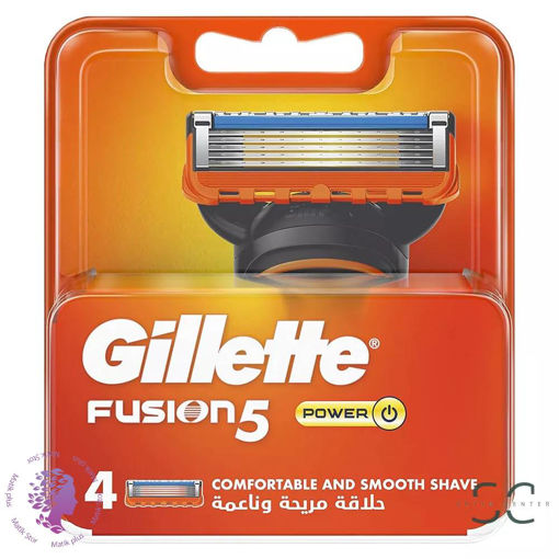 تیغ یدک ۴ عددی ژیلت مدل فیوژن پاور Gillette Fusion Power