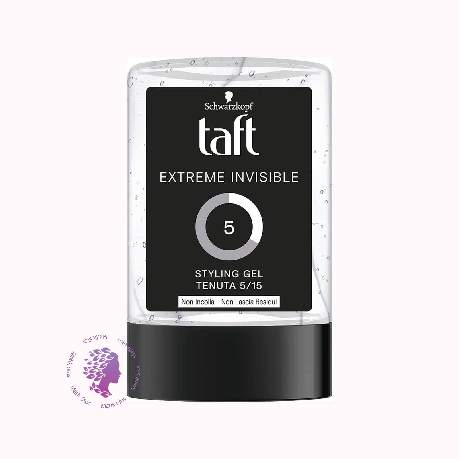 ژل حالت دهنده موی تافت اکستریم اینویزیبل Taft Extreme Invisible 5 حجم 300 میلی لیتر