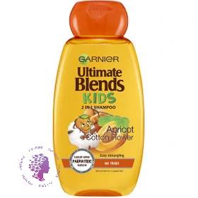 شامپو کودک گارنیه مدل Apricot and cotton flower 2 in 1 حجم 250 میلی لیتر