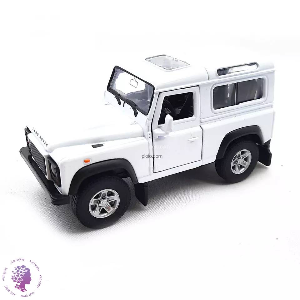 ماکت ماشین لندرور دیفندر ویلی سفید(Land Rover Defender welly)