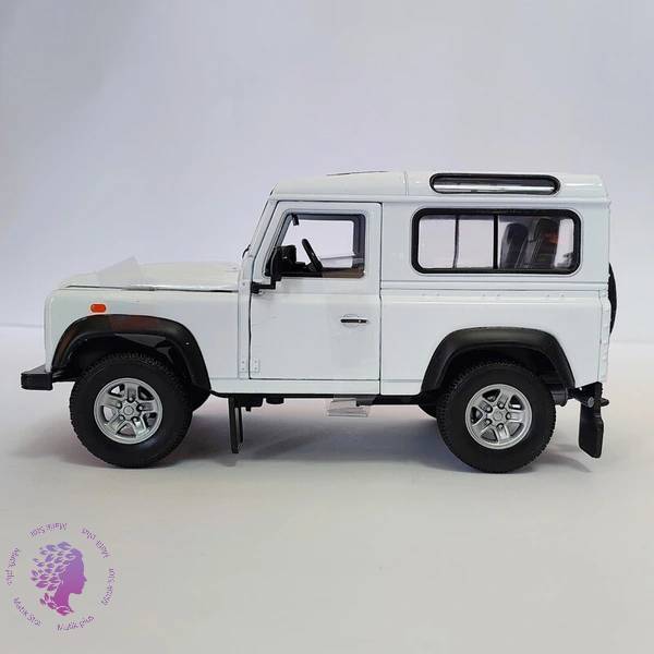 ماکت ماشین لندرور دیفندر ویلی سفید(Land Rover Defender welly)