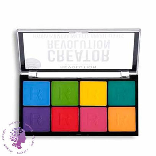 پالت سایه و کورکتور هیدرا پیگمنت رولوشن Revolution Creator Hydra Pigment Palette Bright