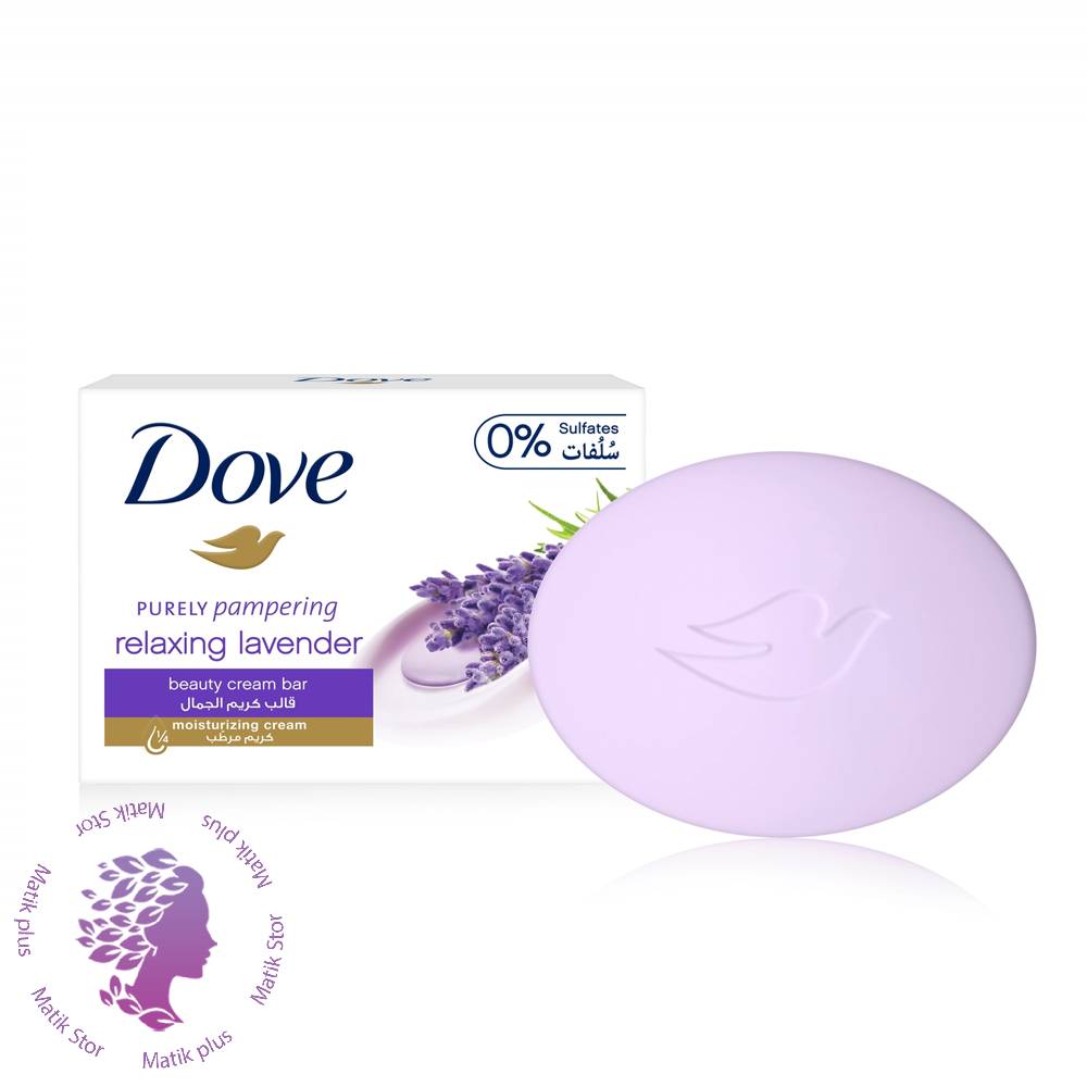 صابون مغذی داو حاوی رایحه لاوندر مدل Dove Relaxing وزن 100 گرمی