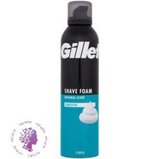 فوم اصلاح صورت پوست حساس ژیلت Gillete Sensetive Shave Foam 200ml