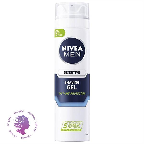 ژل اصلاح آقایان نیوآ Nivea مدل Sensitive مخصوص پوست های حساس حجم 200 میل