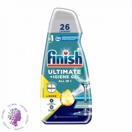ژل ظرفشویی Finish فینیش All in 1 رایحه لیمویی 560میل