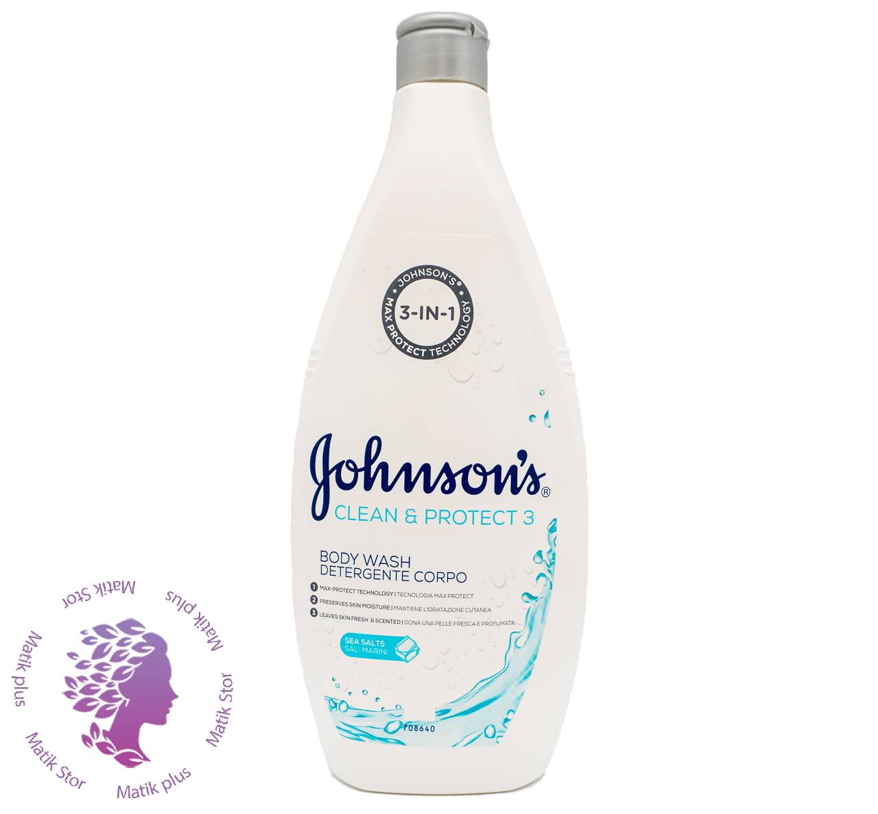 شامپو بدن پاک کننده و محافظت کننده نمک دریایی 3 در 1 750 میل