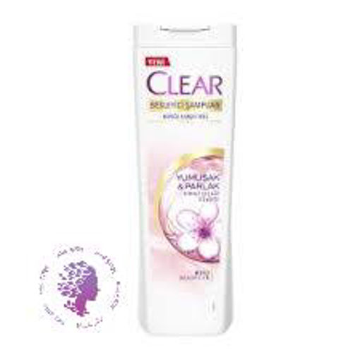 شامپو ضد شوره زنانه کلیر مدل Yumusak Parlak رایحه شکوفه گیلاس
