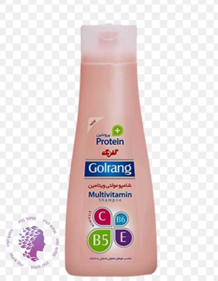 شامپو مو گلرنگ سری Plus Protein مدل مولتی ویتامین مناسب موهای خشک
