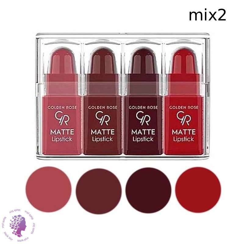 پک 4 عددی رژلب جامد مینی سری Mix2