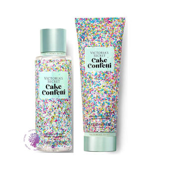 ست بادی اسپلش و لوسیون بدن ویکتوریا سکرت کیک کانفتی Victoria's Secret Set Cake Confetti