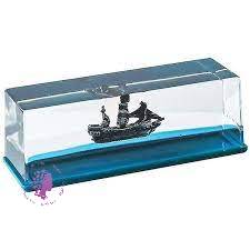 کشتی معلق مدل دزدان دریایی سبز رنگ