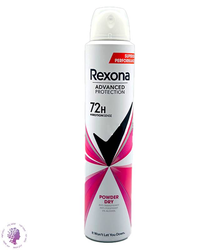 اسپری ضد تعریق زنانه 72 ساعته مدل Powder Dry | حجم 200 میل روس