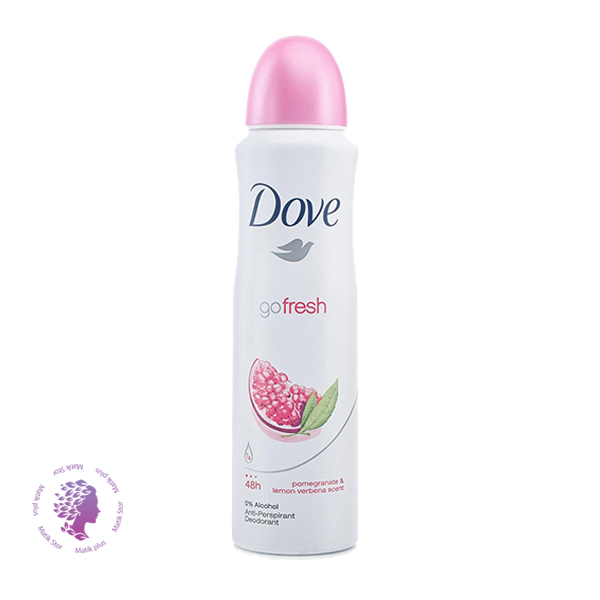 اسپری ضدتعریق انار و لیمو ترش داو مدل Go Fresh حجم 250 میل	