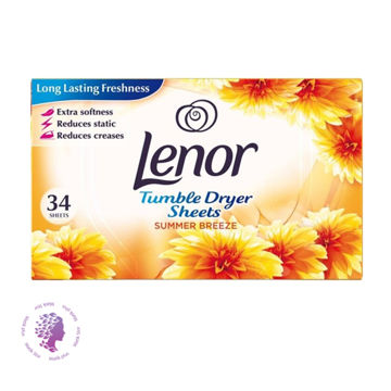 دستمال خوشبوکننده رایحه نسیم بهاری 34عددی-Tumble Dryer Sheets SUMMER BREEZE)