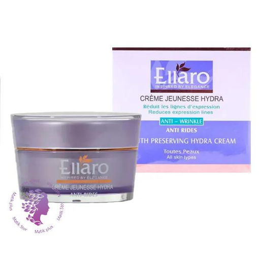 کرم ضد چروک آبرسان و حفظ جوانی پوست الارو 50 میلی‌لیتر Ellaro