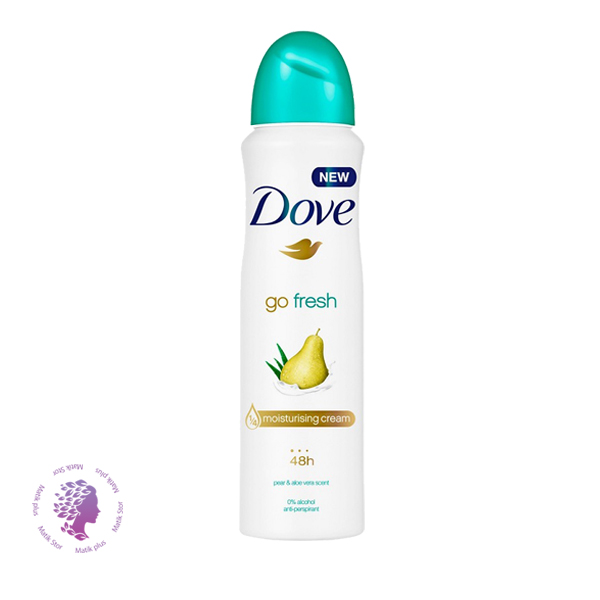 اسپری ضد تعریق 72 ساعته زنانه رایحه گلابی و آلوئه ورا مدل Go Fresh	