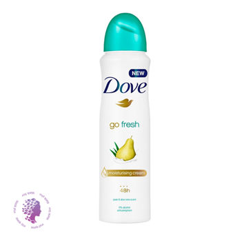 اسپری ضد تعریق 72 ساعته زنانه رایحه گلابی و آلوئه ورا مدل Go Fresh	