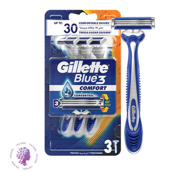 خود تراش ژیلت مدل Blue 3 بسته 3 عددی
