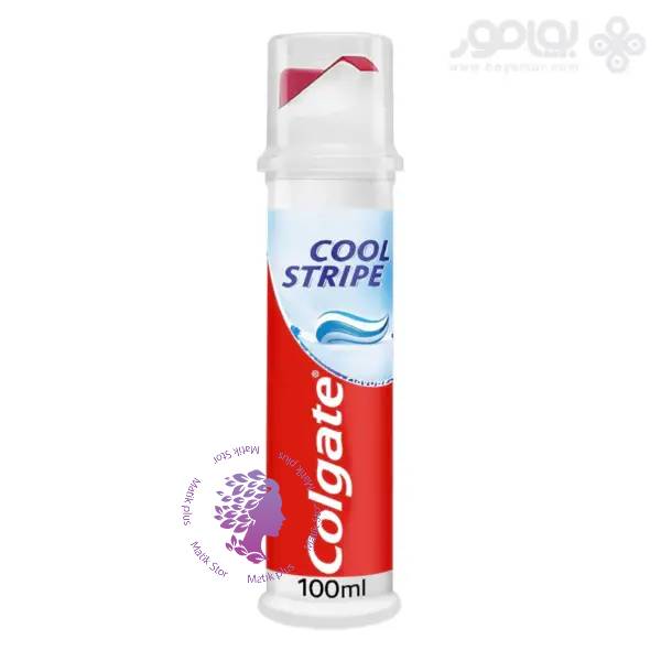 خمیر دندان پمپی مدل COOL STRIPE حجم 100 میل