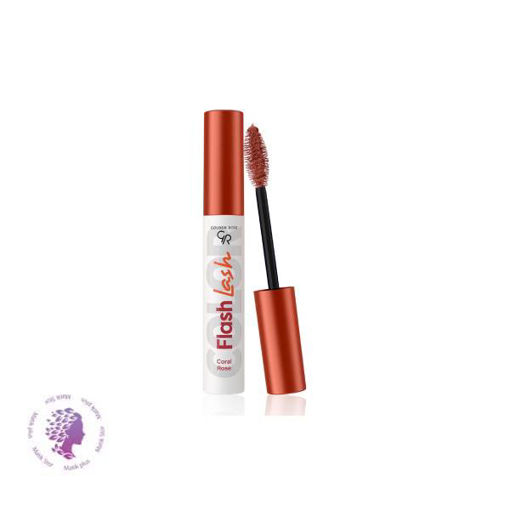 ریمل رنگی مدل FLASH LASH COLORED MASCAR رنگ مرجانی