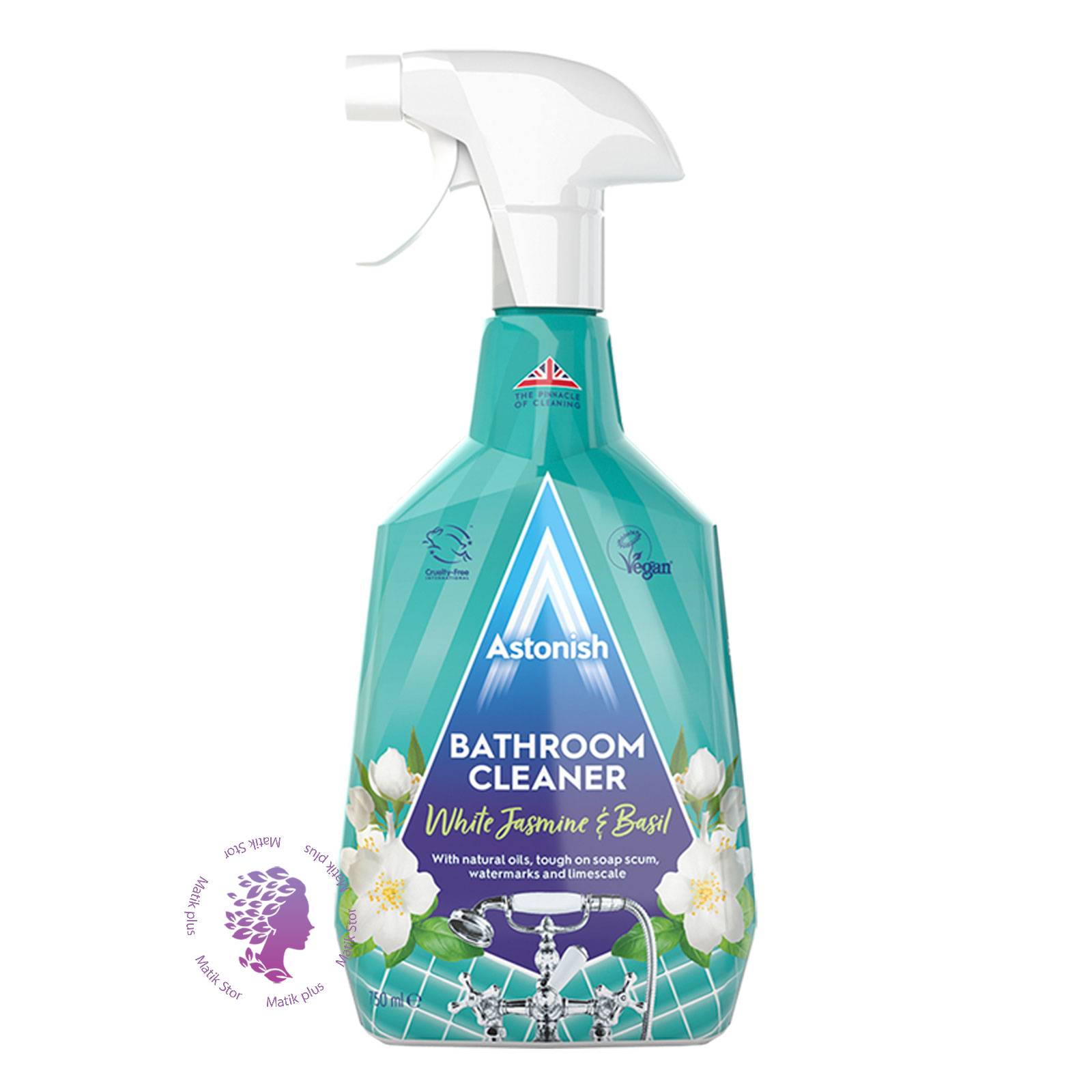 اسپری پاک کننده سطوح حمام با رایحه گل یاس و ریحان