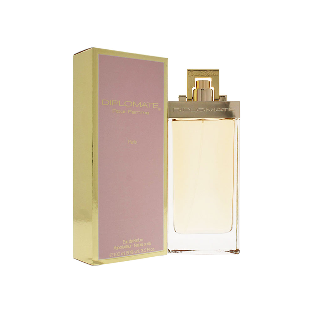 ادکلن DIPLOMATE POUR FEMME SPPC دیپلمات زنانه پاریس بلو با رایحه شیرین و گلی