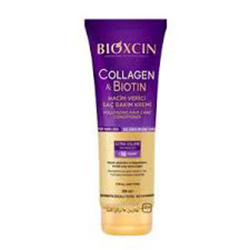 ماسک تیوپی حجم دهنده مو بیوکسین Bioxcin بنفش حاوی بیوتین و کلاژن حجم 250 میل