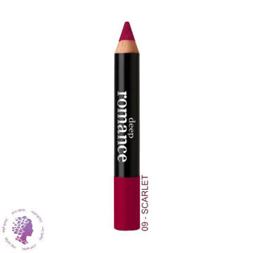رژ لب مدادی براق  شماره G09 رنگ SCARLET همراه تراش