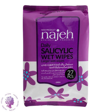 دستمال مرطوب ناژه مدل Salicylic بسته 27 عددی
