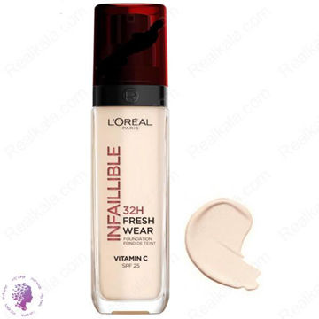 کرم پودر لورال اینفالیبل شماره ۲۰ ماندگاری ۳۲ ساعته LOreal Infallible 32H Fresh Wear Foundation Ivory