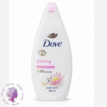 شامپو بدن داو (Dove) مدل Glowing Ritual حاوی عصاره آب برنج و گل نیلوفر آبی حجم 500 میلی لیتر