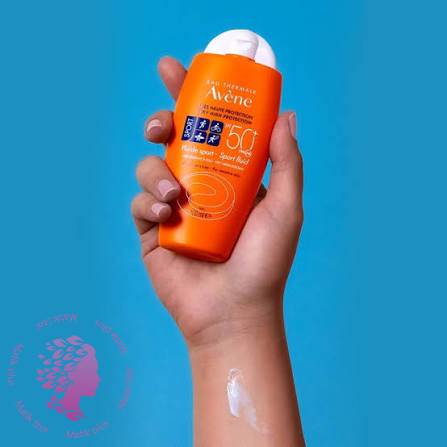 کرم ضد آفتاب اسپرت مدل sport fluid با SPF 50 حجم ۱۰۰ میل
