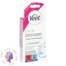 نوار مو بر صورت ویت مناسب پوست حساس veet