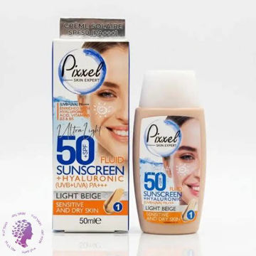 کرم ضد آفتاب رنگی پیکسل spf 50 بژ روشن