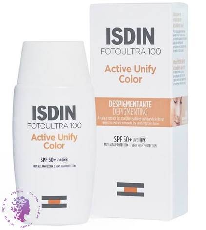کرم ضد آفتاب رنگی ضد لک ایزدین مدل ACTIVE UNIFY
