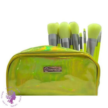 ست براش کیف دار بی اچ کازمتیکس BH Cosmetics مدل هلوگرامی سبز